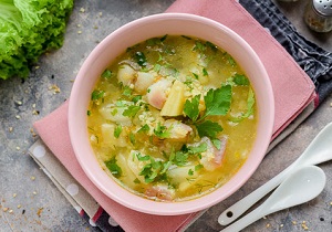рыбный суп с пшеном и картофелем